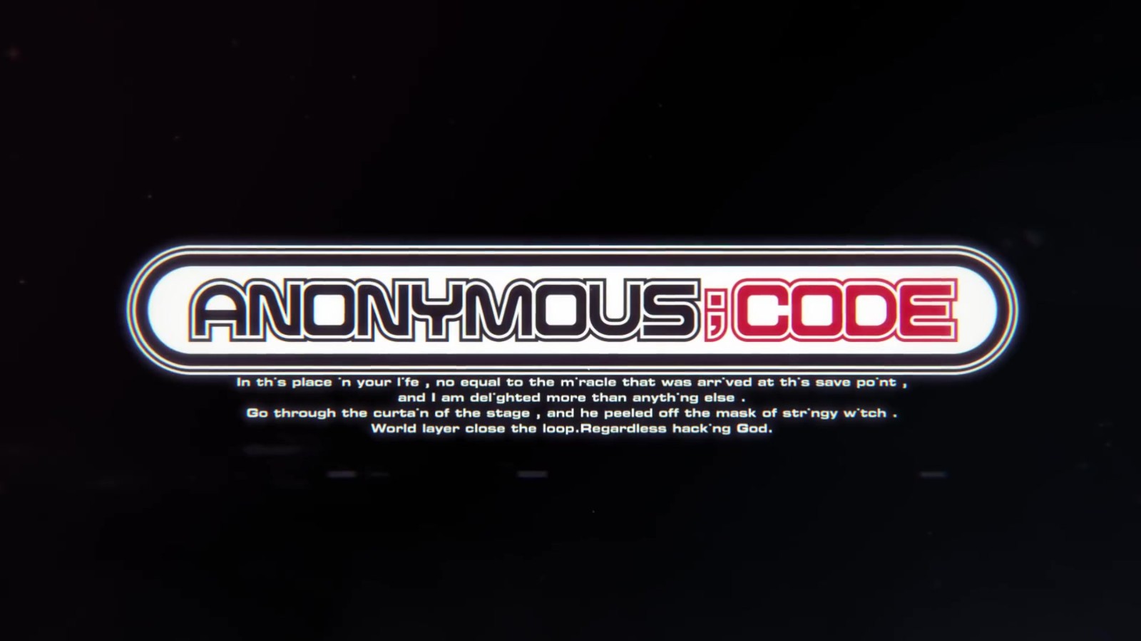 科学ADV小说游戏《匿名代码》发布新预告片