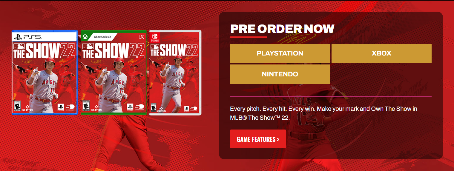 棒球游戏《MLB22 》首次登录switch平台开启预售，正式发售定于4月5日